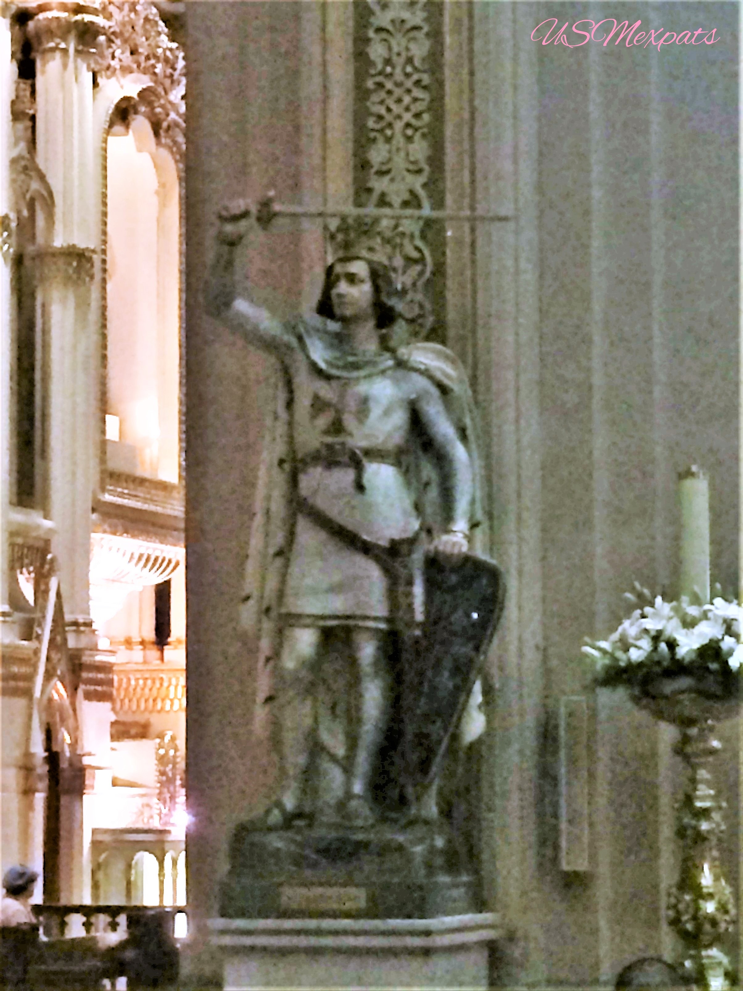 San Luis Potosi Catedral Metropolitana de San Luis Rey King San Luis Metropolitan Cathedral estature de King San Luis Statue USMexpats