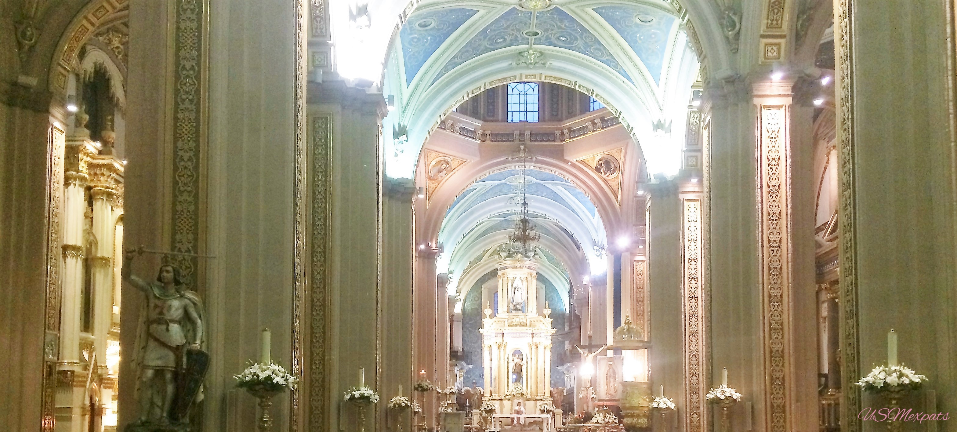 San Luis Potosi Catedral Metropolitana de San Luis Rey King San Luis Metropolitan Cathedral interior wide angle USMexpats